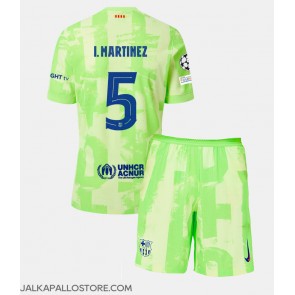 Barcelona Inigo Martinez #5 Kolmaspaita Lapsille 2024-25 Lyhythihainen (+ shortsit)